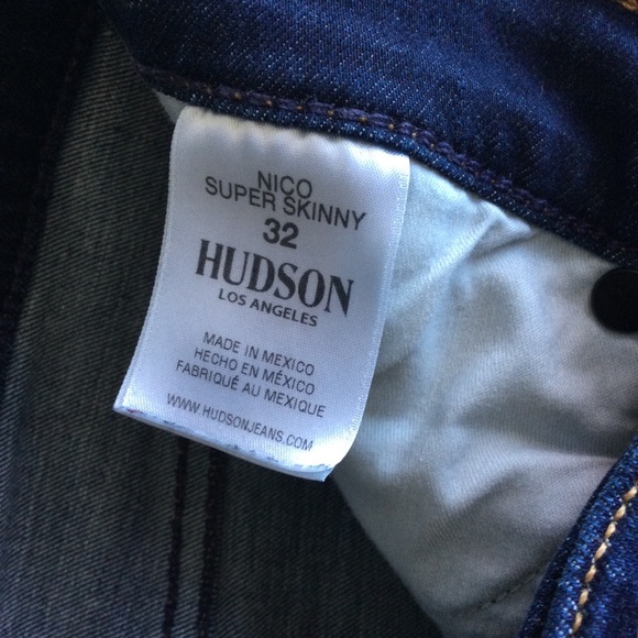 HUDSON Nico Super Skinny Jeans Size 32 - Picture 4 of 8